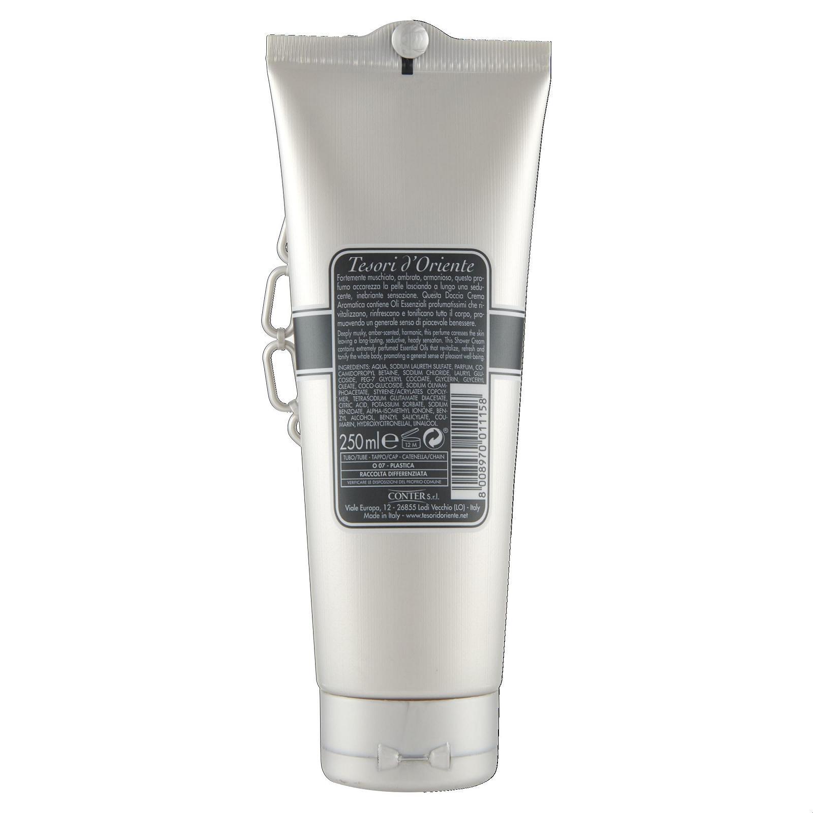 Ароматичний крем-гель для душу TESORI D'ORIENTE d'Oriente White Musk 250 мл, фото №2