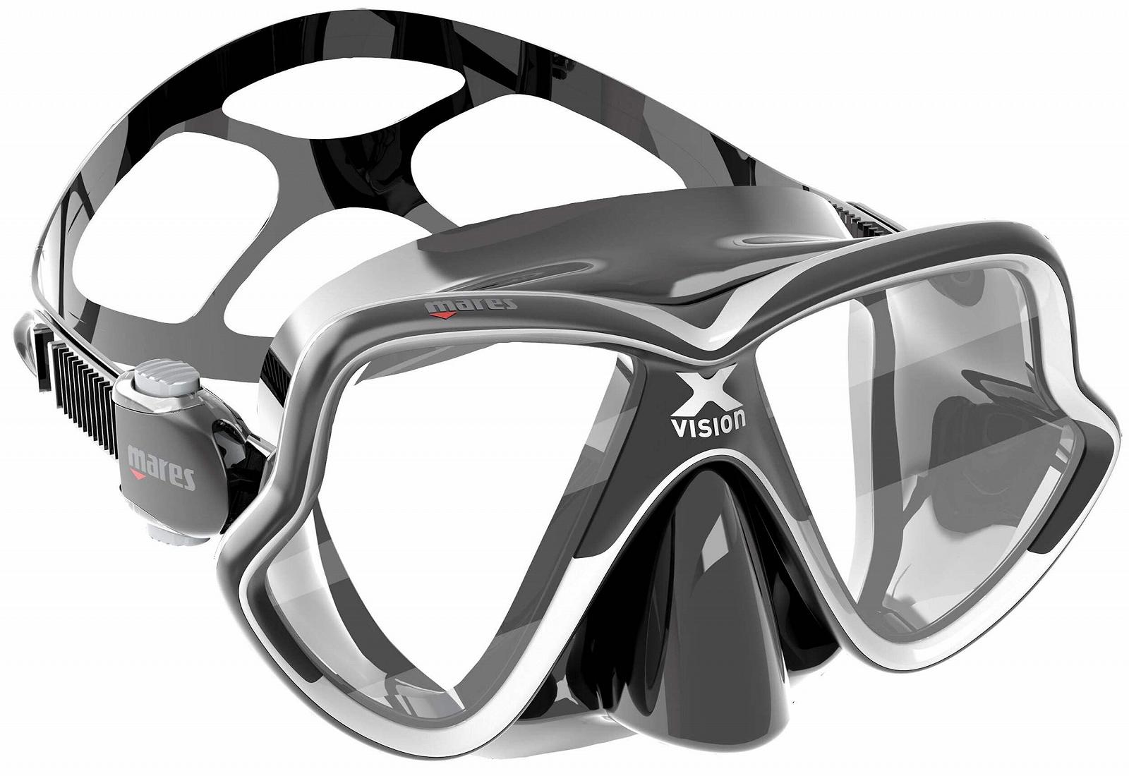 Маска Mares X-Vision Mid 2.0 Чорний Білий, фото №1