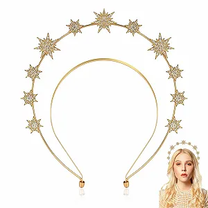 Обруч для волос Звезды Золотой - Фото 1