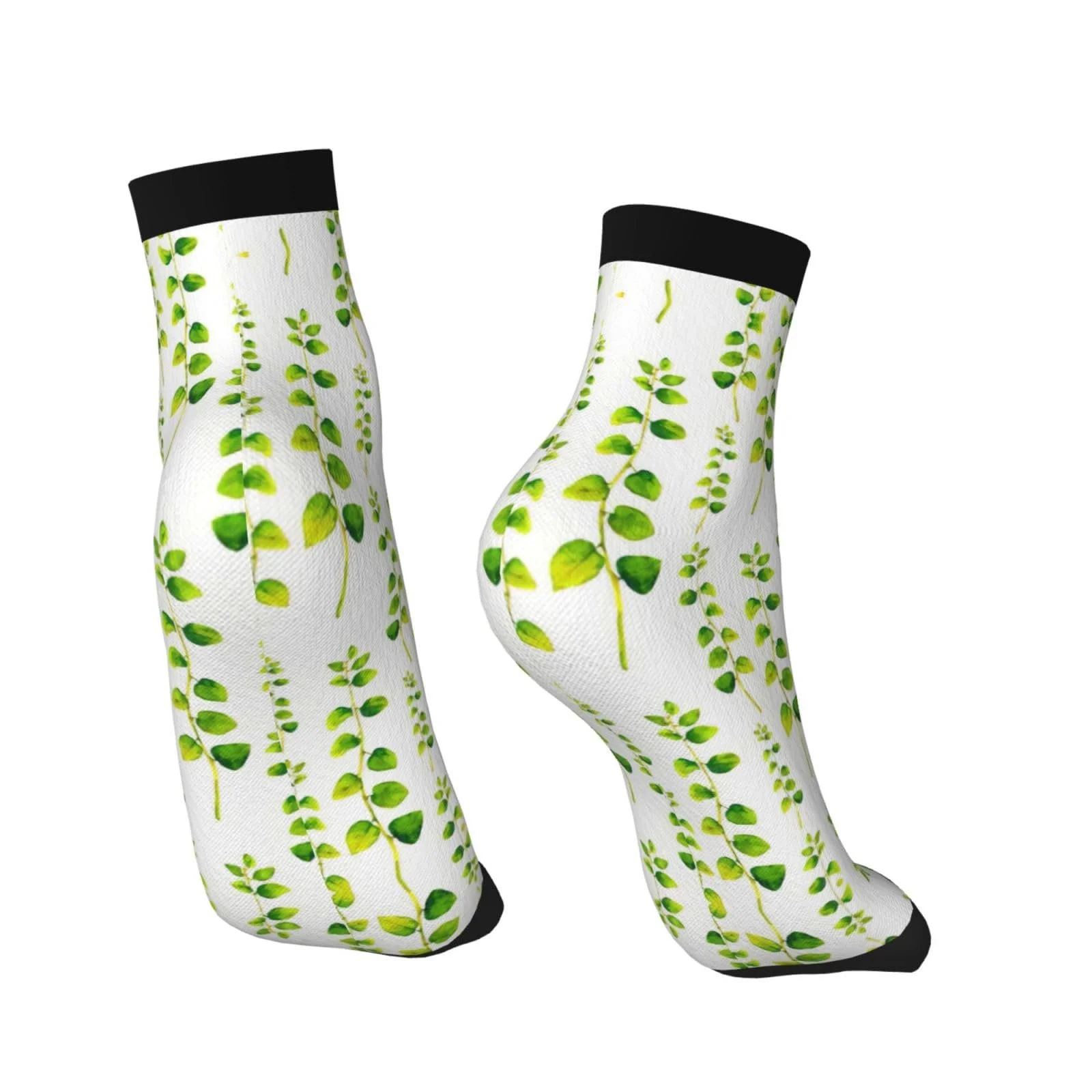 Шкарпетки SSIMOO Зелений Квітковий візерунок, Універсальний розмір, фото №4