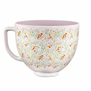 Чаша для змішування KitchenAid Wildflower 5KSM2CB5WF керамічна 4,7 л Wildflower - Фото 1