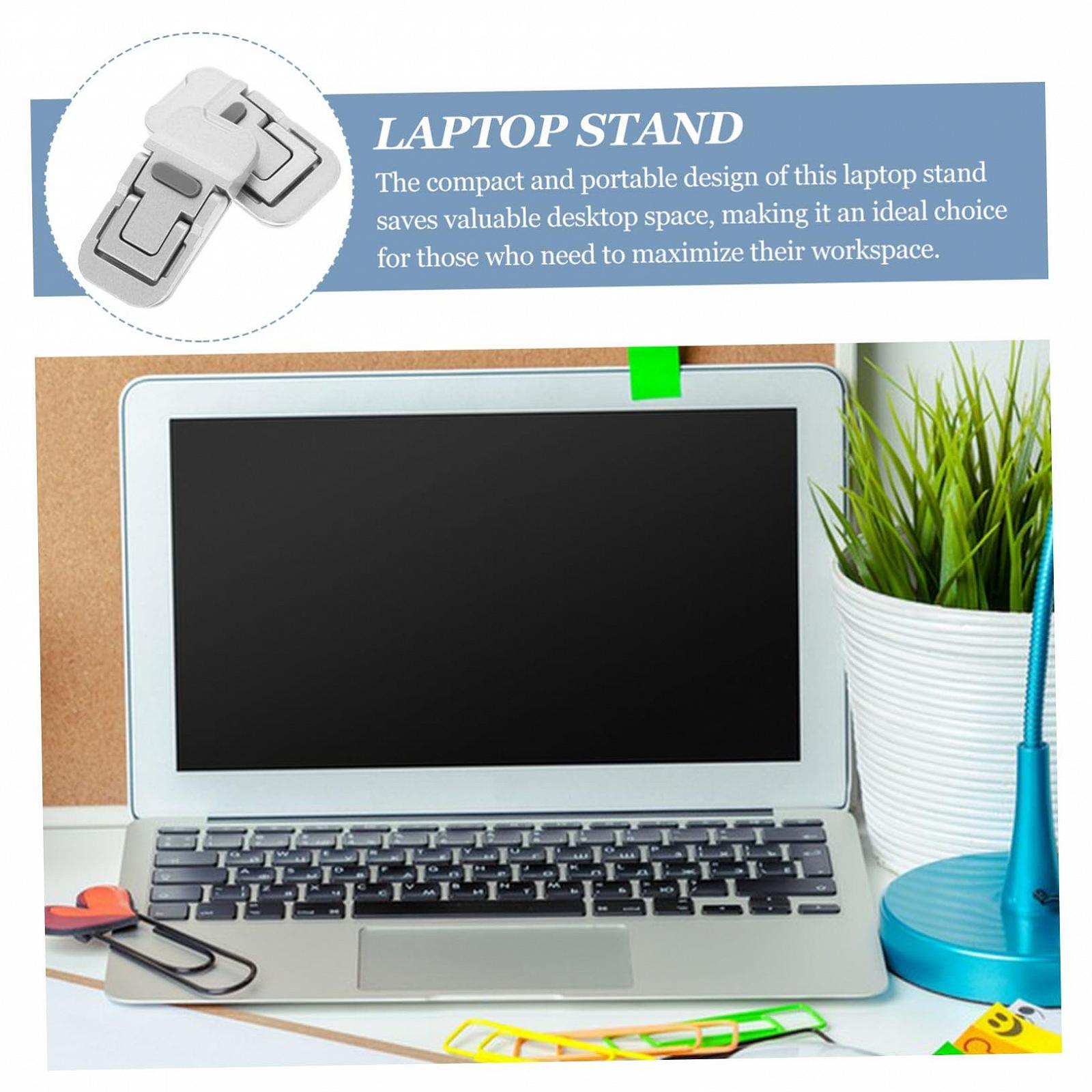 Подставка для ноутбука алюминиевая, эргономичная, складная, компактная, нескользящая, 2 шт., фото №9