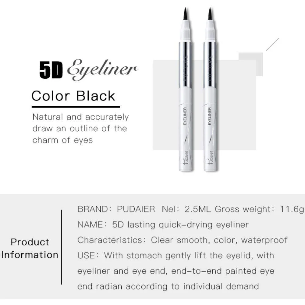 Рідка Підводка для очей ColorfulLaVie, водостійка, потостійка, довговічна, легко фарбується, фото №4