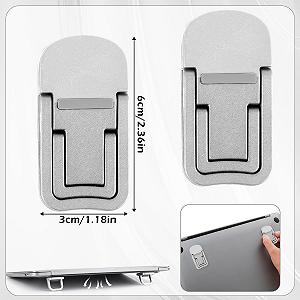 Подставка для клавиатуры (2 шт.) Без бренда Мини Характеристики Серебристый synthetic.ua - Фото 1