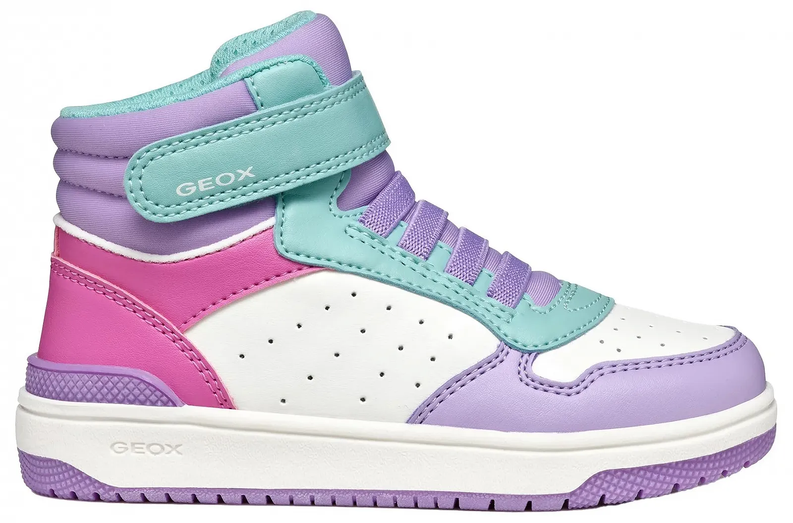 Кросівки Geox WASHIBA гладка шкіра червоний дитячі, фото №3