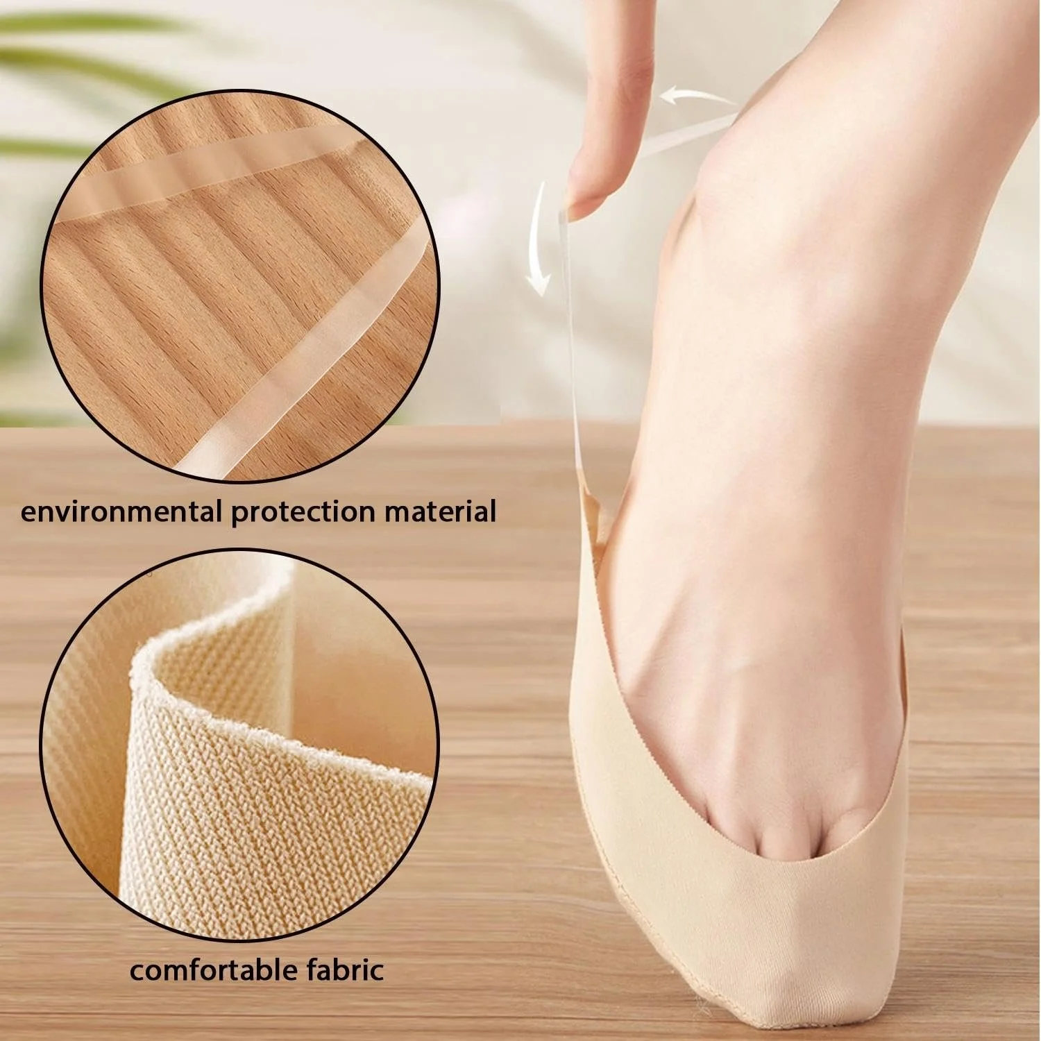 Балетні шкарпетки, 6 пар, танцювальні шкарпетки з підв'язками, фото №3