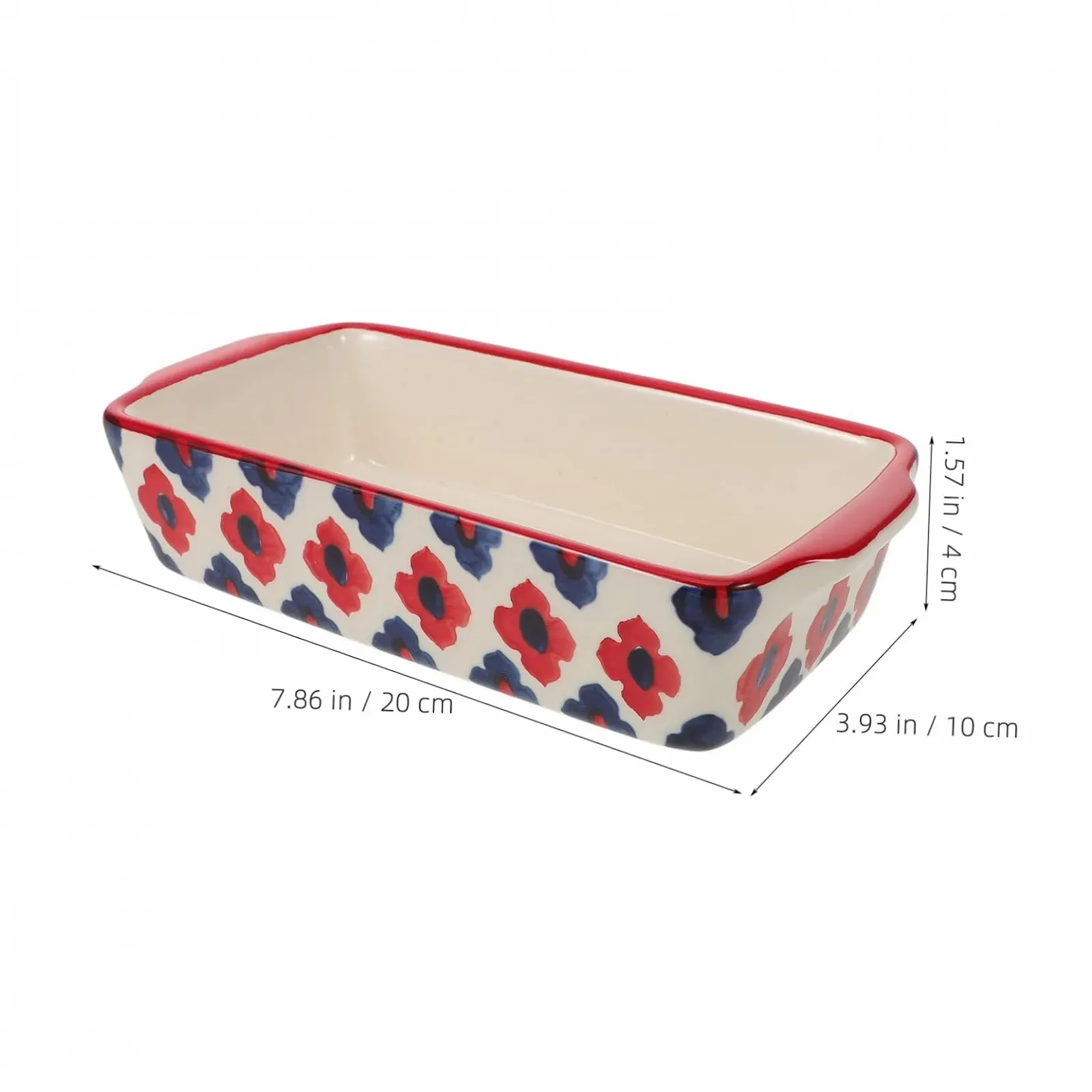 Форма для запікання BESTYASH Керамічна прямокутна з двома ручками для мікрохвильової печі та духовки, фото №2