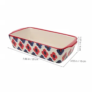 Форма для запікання BESTYASH Керамічна прямокутна з двома ручками для мікрохвильової печі та духовки synthetic.ua - Фото 1