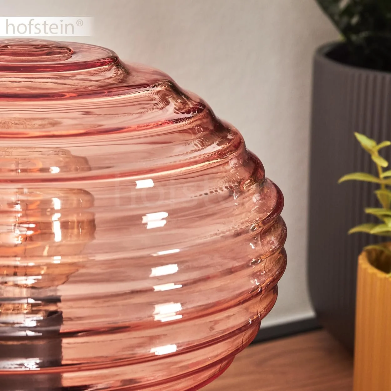 Настільна лампа Gualtar Metal / Glass Modern Vintage / Retro Ø 15.5 см E14 Black / Pink, фото №4