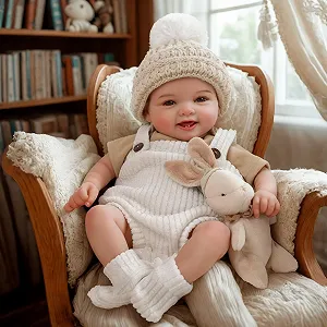 Кукла детская BABESIDE Reborn Mia 43 см реалистичная новорожденная девочка с мягким телом и милой улыбкой, как настоящий ребенок с реалистичной кожей - Фото 1