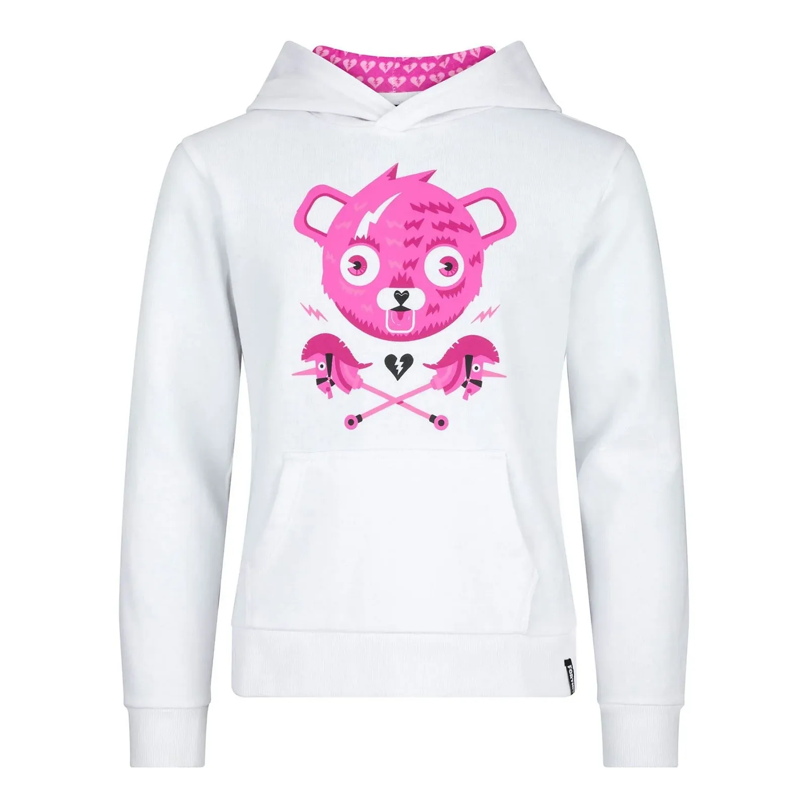 Худі FORTNITE Cuddly Bear Білий Довгий Рукав Дитячий Унісекс, фото №1