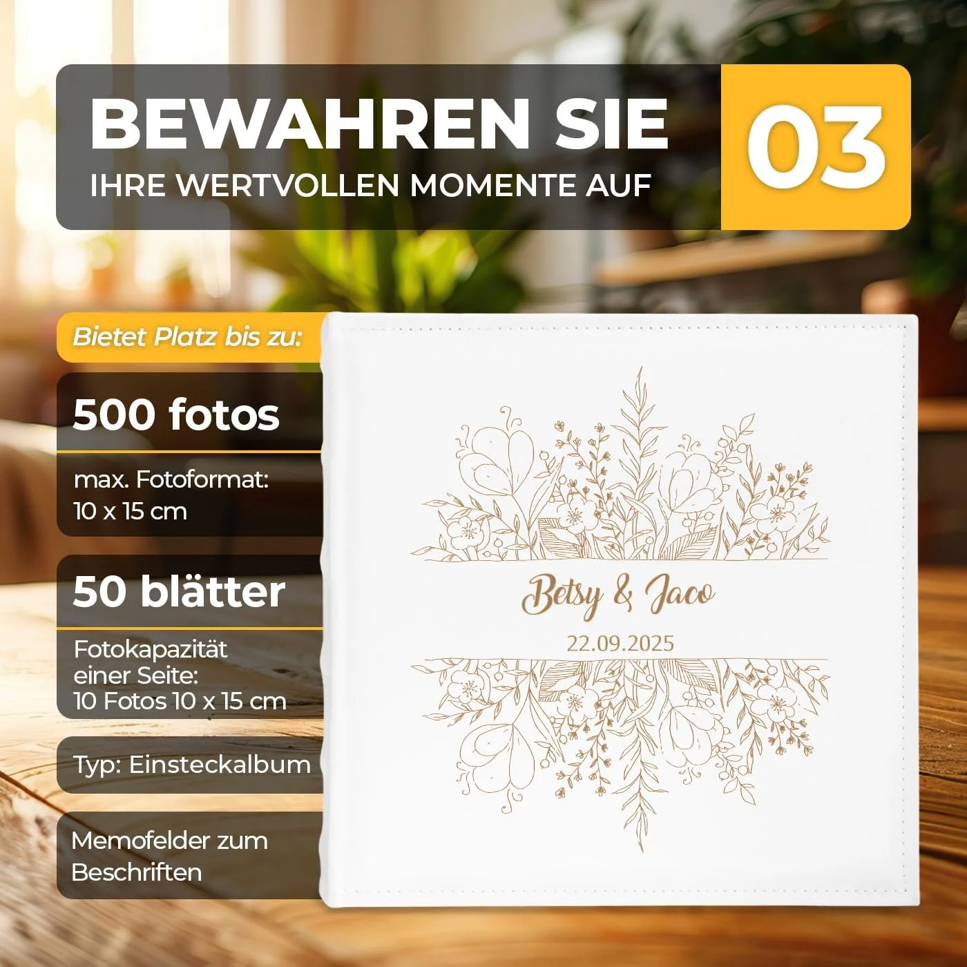 Альбом Вставной Maverton Семейный 10 x 15 cm Белый, фото №4 Альбом Вставной Maverton Семейный 10 x 15 cm Белый, фото №4