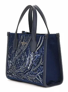 Сумка GUESS Silvana Two Compartment Mini Tote XS Sapphire synthetic.ua - Фото 1