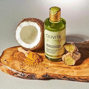 Шампунь Olivita Revitalising з екстрактом оливи, кокоса, алое вера, імбиру і куркуми органічного вирощування ціна на synthetic.ua - Фото 1 Шампунь Olivita Revitalising з екстрактом оливи, кокоса, алое вера, імбиру і куркуми органічного вирощування synthetic.ua - Фото 1