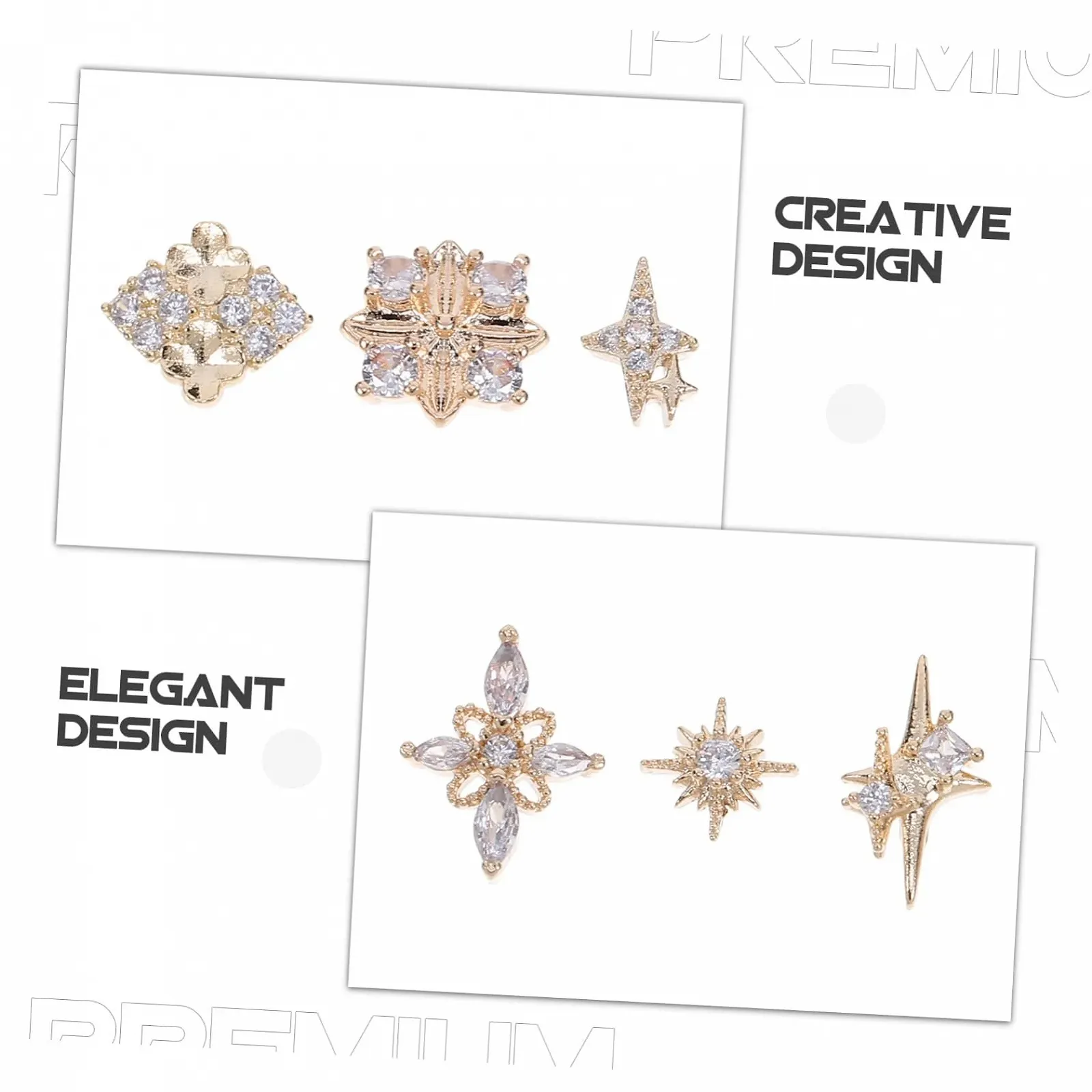 Набор украшений для ногтей 12 шт., стразы, подвески для женщин, для ногтей, стразы, подвески для маникюра, металл, стразы, для рукоделия, стразы, фото №5