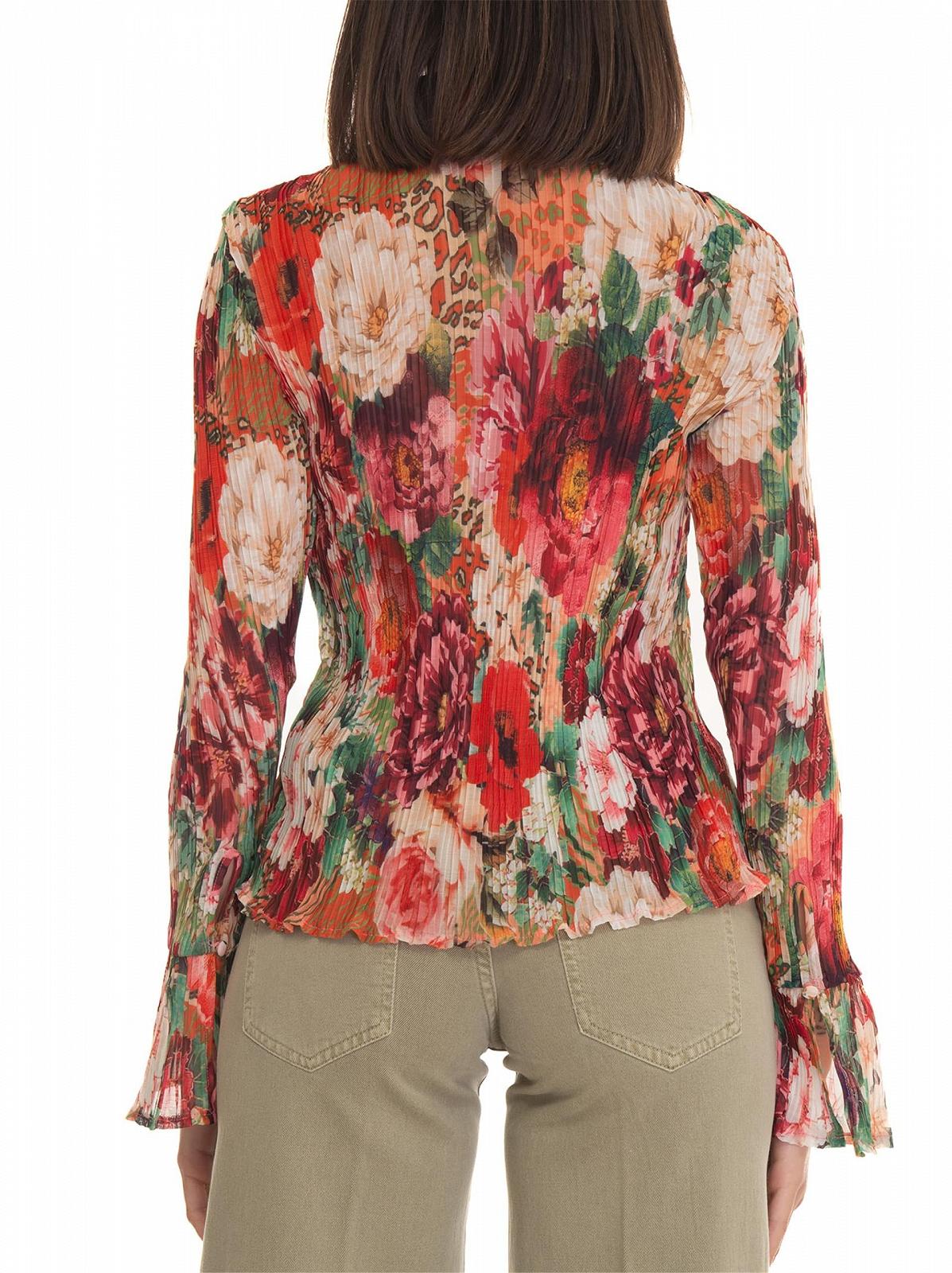 Жіноча блуза Guess - Vivenne Pleated Button Up Peony Animal Print - S, фото №3 Жіноча блуза Guess - Vivenne Pleated Button Up Peony Animal Print - S, фото №3