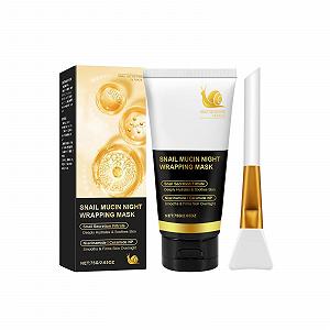 Маска Turmeric Увлажняющая Ночная Маска для Лица с Коллагеном с кистью для сияющей и упругой кожи - Фото 1