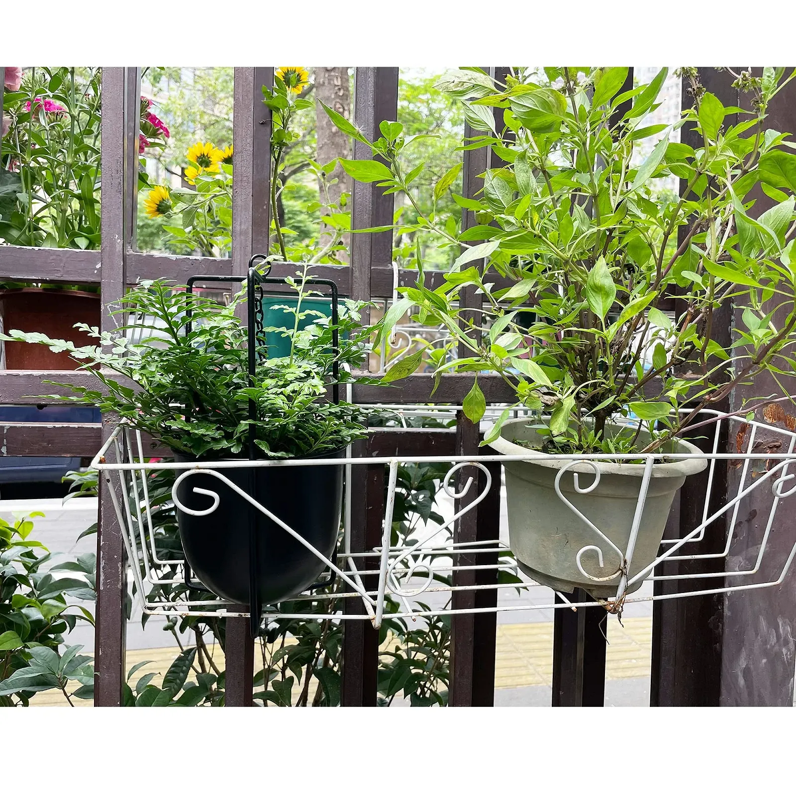 Підвісний кошик Bolo Металевий Декоративний Чорний, фото №9