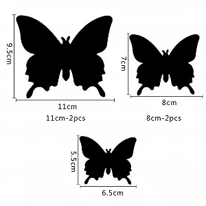 Наклейки на стіну 3D Метелики 24 штуки Декоративні Металізовані Зелені synthetic.ua - Фото 1