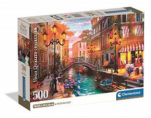 Пазл Clementoni Puzzle Collection Sunset Over Venice 500 элементов компактная коробка 35586 - Фото 1