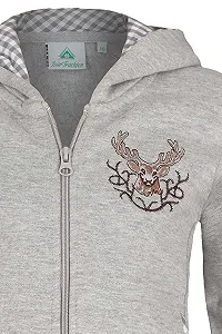 Костюмна куртка Isar-Trachten Унісекс Дитяча Сіра synthetic.ua - Фото 1