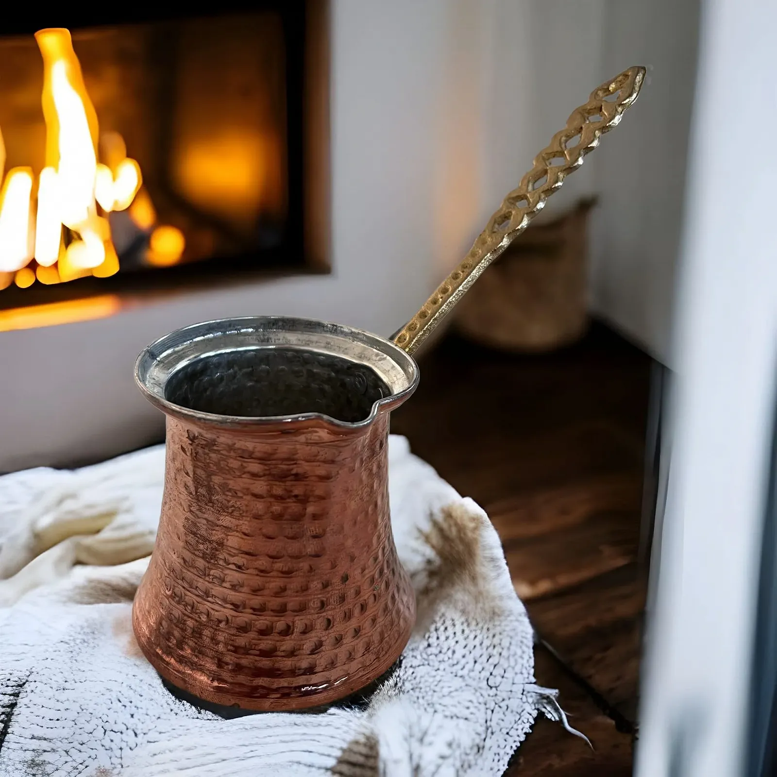 Мока Кавник Ali Baba Мідний для 4 осіб XL, фото №2