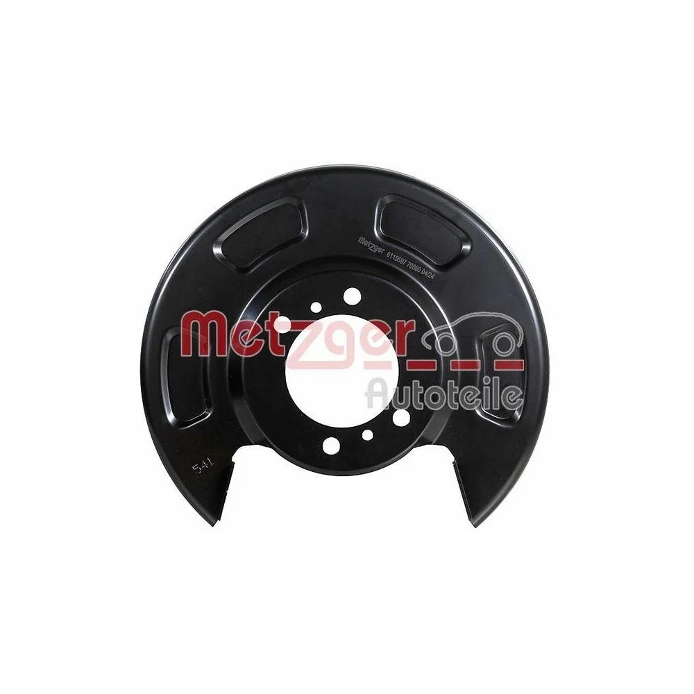 Щит гальмівного диска METZGER 6115597 для KIA, задня вісь зліва, фото №1