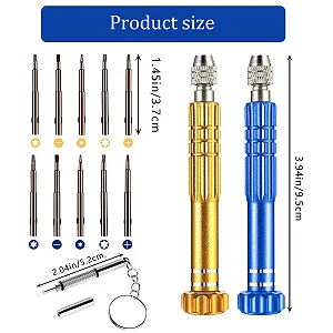 Набор мини-отвёрток WUWUSU Набор 13 в 1 Комплект для ремонта очков synthetic.ua - Фото 1