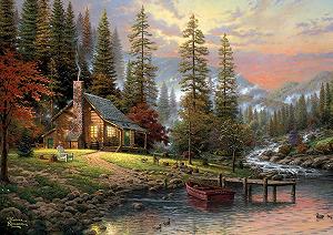 Пазл Schmidt Spiele Thomas Kinkade 58455 House in the Mountains 500 элементов разноцветный - Фото 1