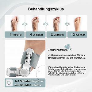 Коректор великого пальця стопи Регульована шина та роздільник пальців з силікону для чоловіків та жінок synthetic.ua - Фото 1