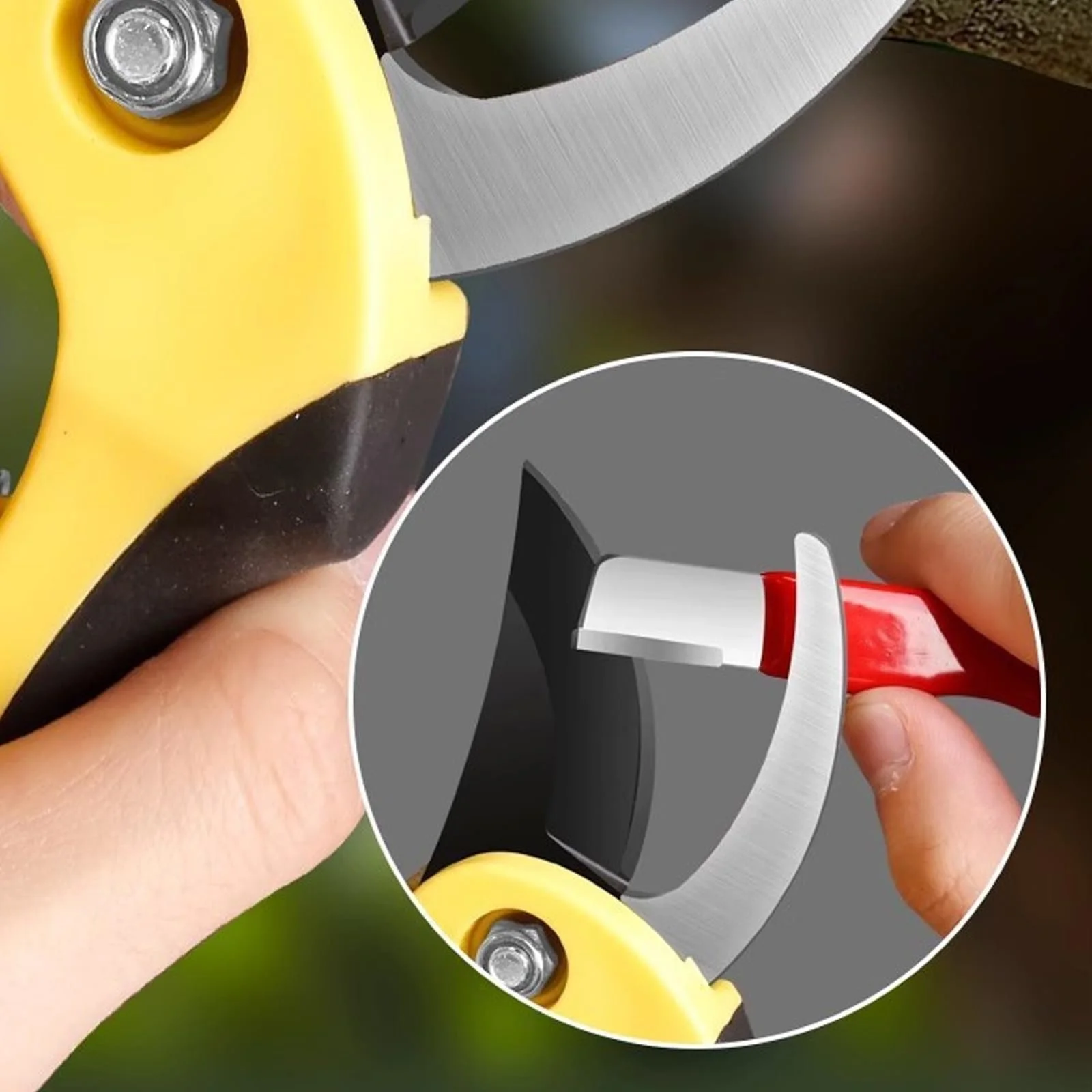 Точилка для садових інструментів та ножів ручна ергономічна 2 шт., фото №5