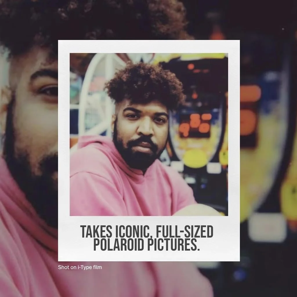 Фотокамера моментальной печати Polaroid Everything Box Flip 79 x 79 мм White с Bluetooth и пленкой, фото №3