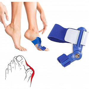 Корректор большого пальца стопы 2 шт. Регулируемый корректор большого пальца стопы для облегчения боли в стопе, подходит для мужчин и женщин, для дневного и ночного использования synthetic.ua - Фото 1