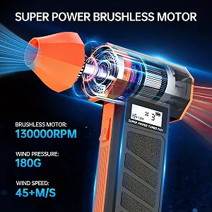 Електрична повітродувка BGFOX 130,000 RPM LED-дисплей Turbo Blower synthetic.ua - Фото 1