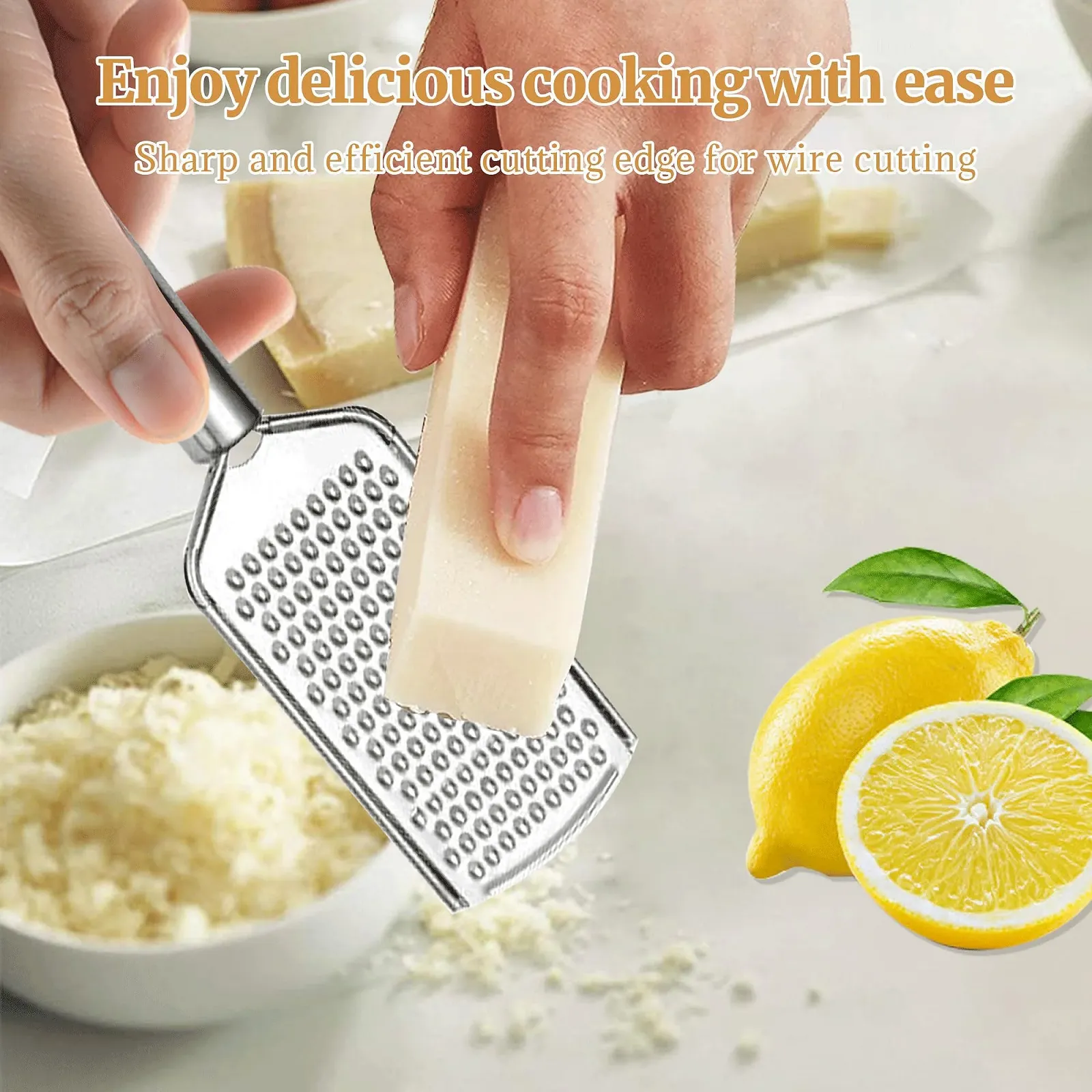 Міні-терка з нержавіючої сталі, 3 штуки, з різними розмірами отворів, фото №4