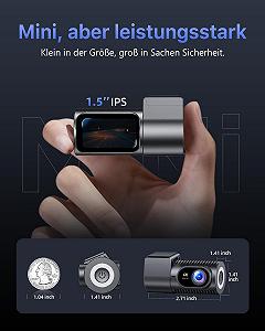 Відеореєстратор CIEVIE 4K, 1.5" IPS дисплей, 5G WiFi, карта 64GB, поворот на 360 synthetic.ua - Фото 1