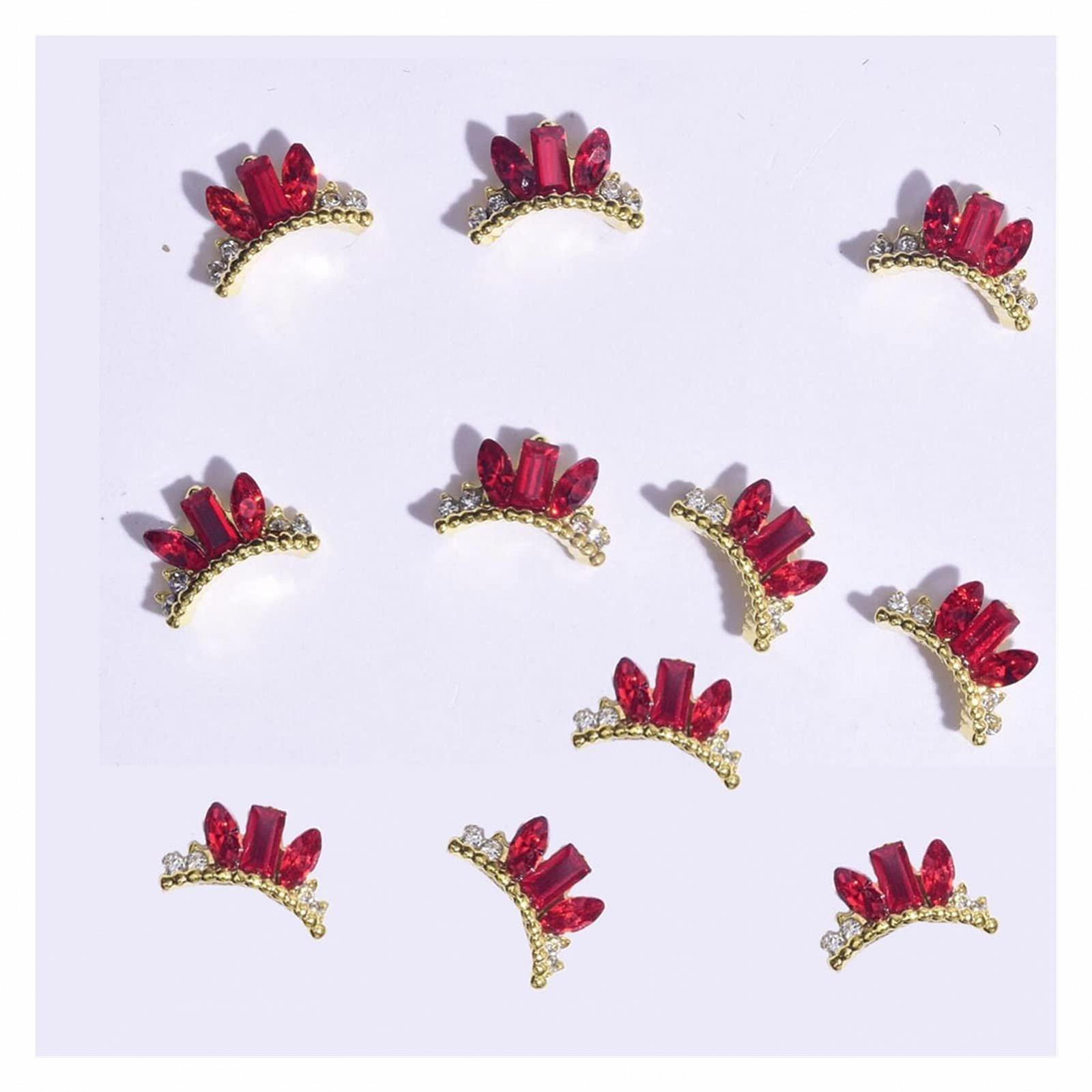 Стрази 3D Один Корона Форма yaoqijie 100шт Колір: 403, фото №2