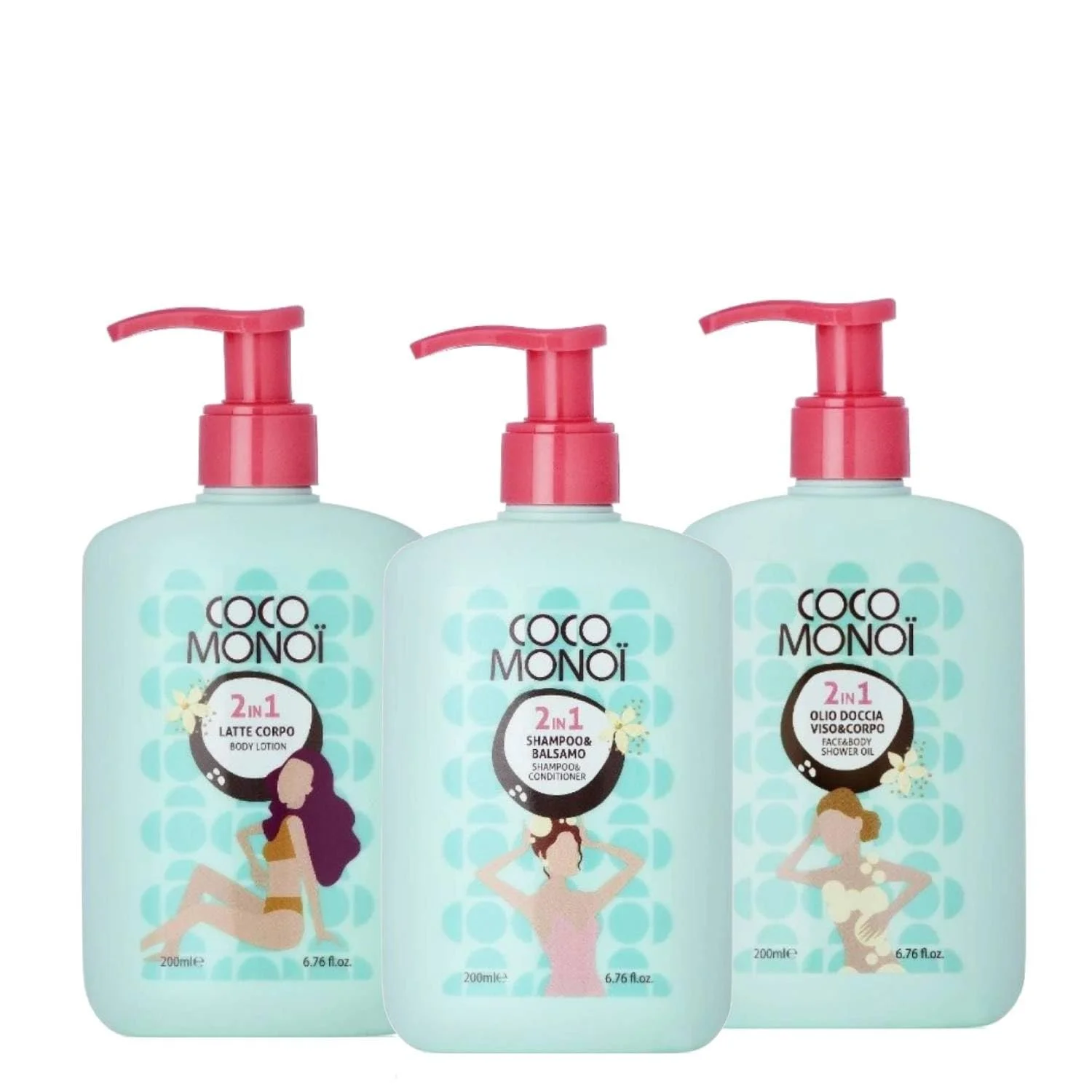 Молочко для тіла Зволожуюче та освітлююче 2 в 1 - Аромат кокосу та квітки тіаре, Для жінок 200 мл, фото №1 Молочко для тіла Зволожуюче та освітлююче 2 в 1 - Аромат кокосу та квітки тіаре, Для жінок 200 мл, фото №1