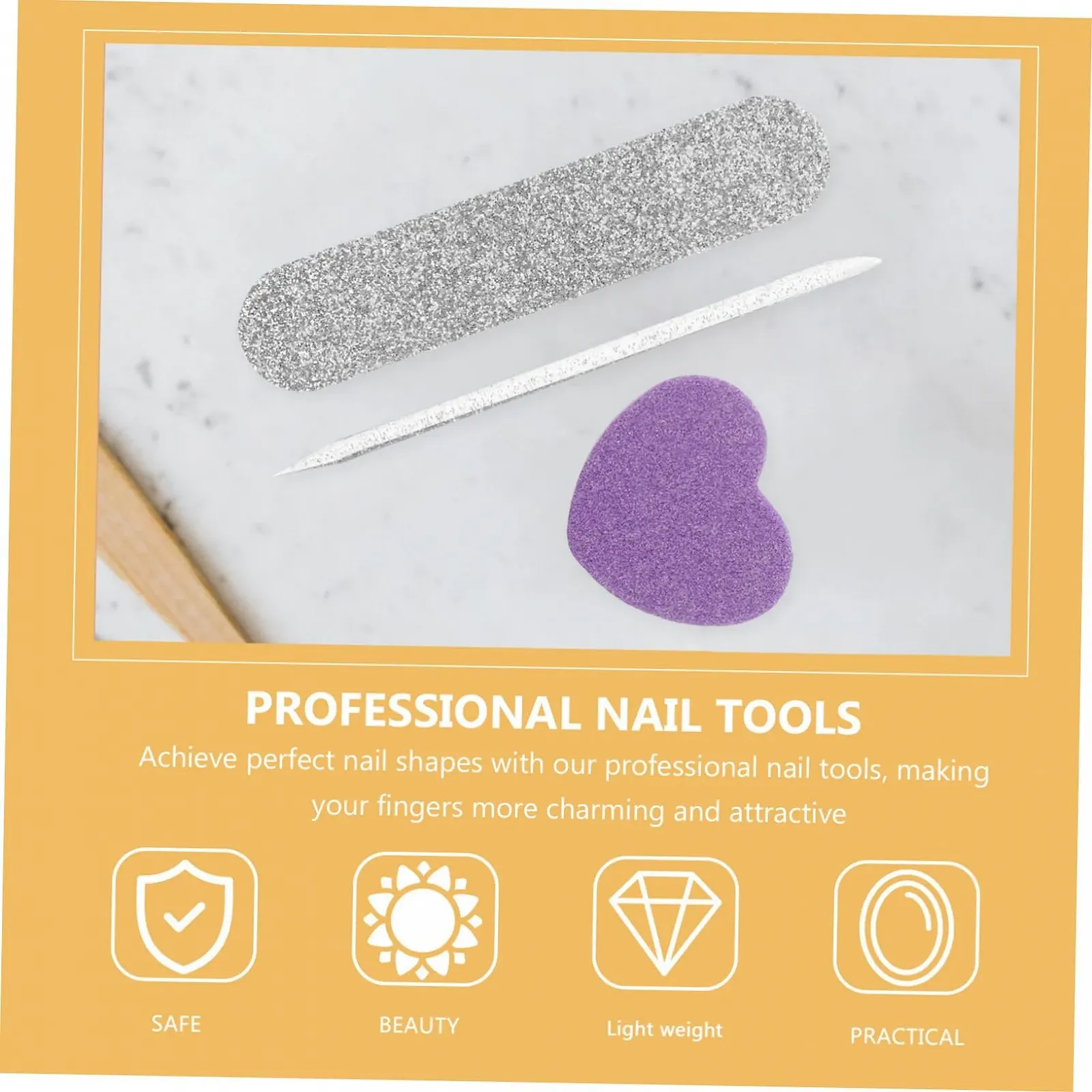 Набор для маникюра VALICLUD Пилка для ногтей, пластик, фото №7 Набор для маникюра VALICLUD Пилка для ногтей, пластик, фото №7