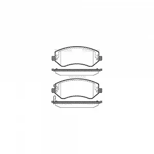 Комплект гальмівних колодок, дискове гальмо TRISCAN 8110 80533 для CHRYSLER DODGE JEEP - Фото 1