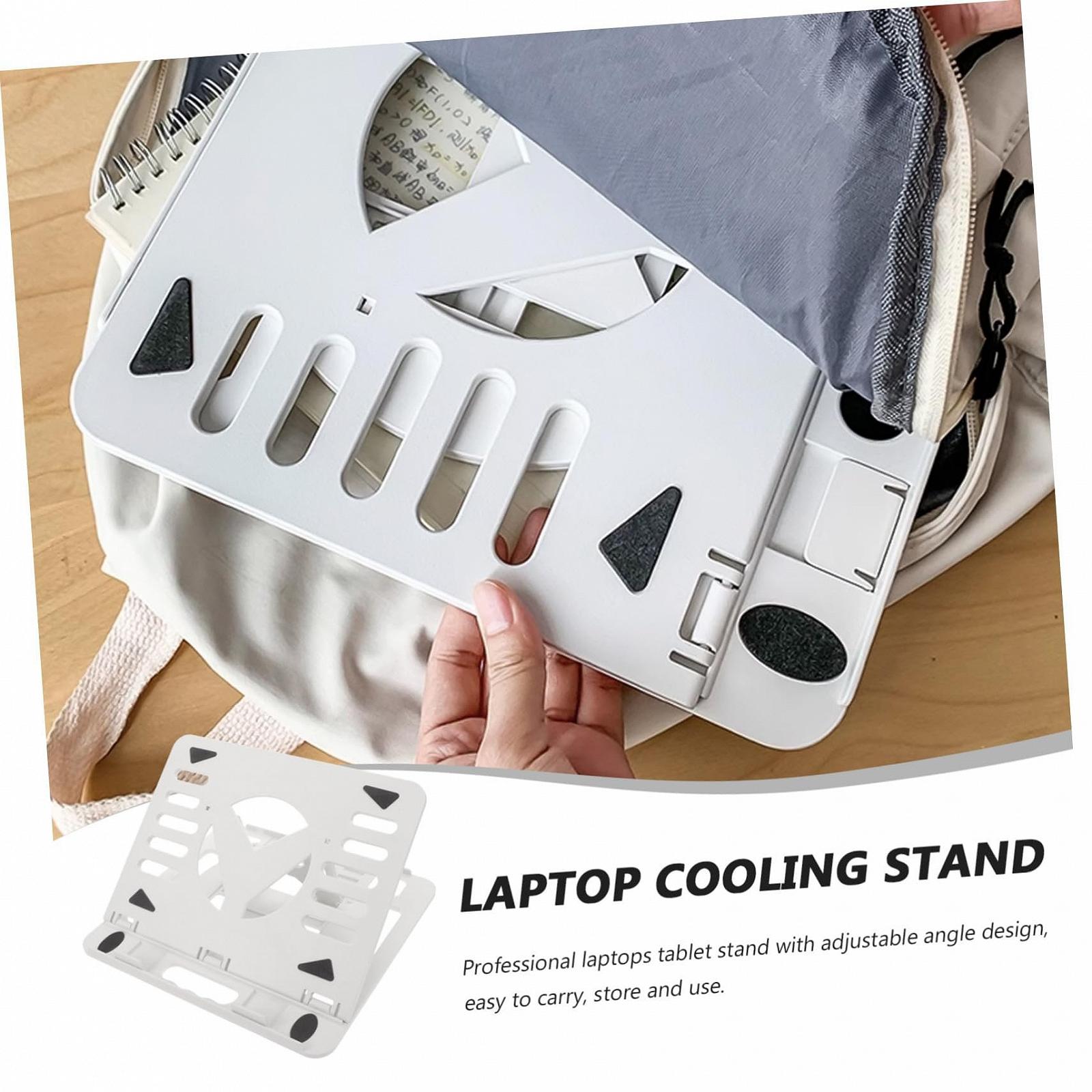 Регульована складна підставка для ноутбука з функцією охолодження, нековзкий стабільний, фото №3