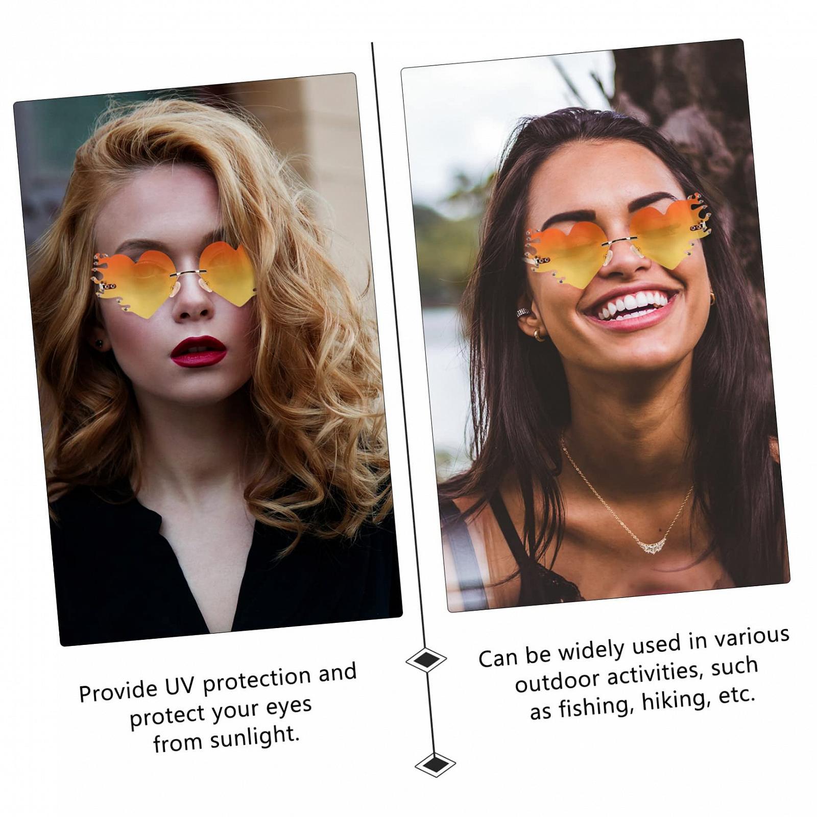 Солнцезащитные очки PACKOVE 4 шт. Огненные, фото №3