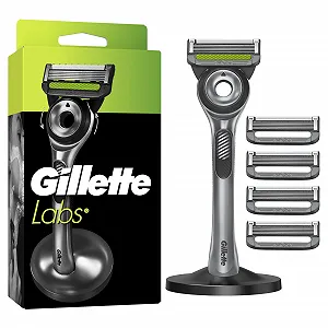 Бритва Gillette Labs с очищающим элементом 1 станок 5 сменных кассет с магнитной подставкой - Фото 1