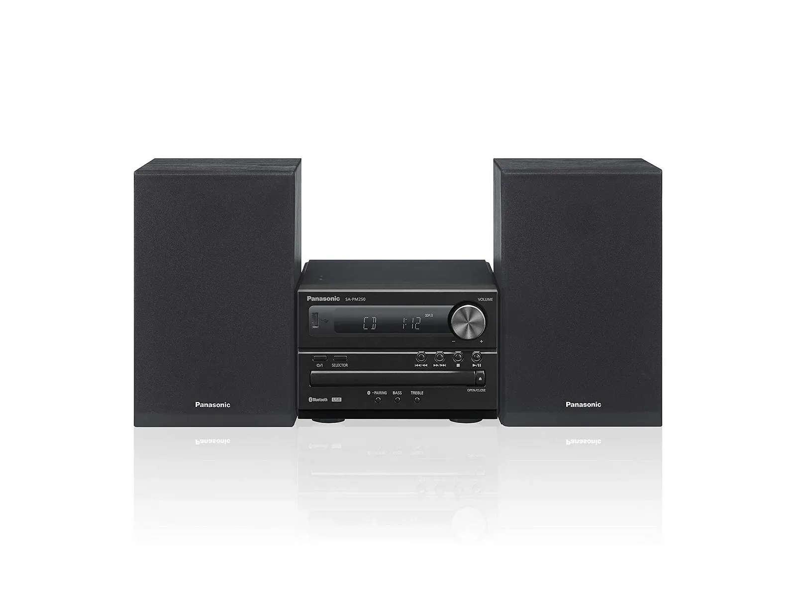 Микро Hi-Fi система Panasonic SC-PM250BEGK 2 канала Цифровое радио DAB+ CD-проигрыватель Bluetooth USB Высокое качество звука Насыщенные басы и чистый звук Компактный и элегантный дизайн Черный, фото №5