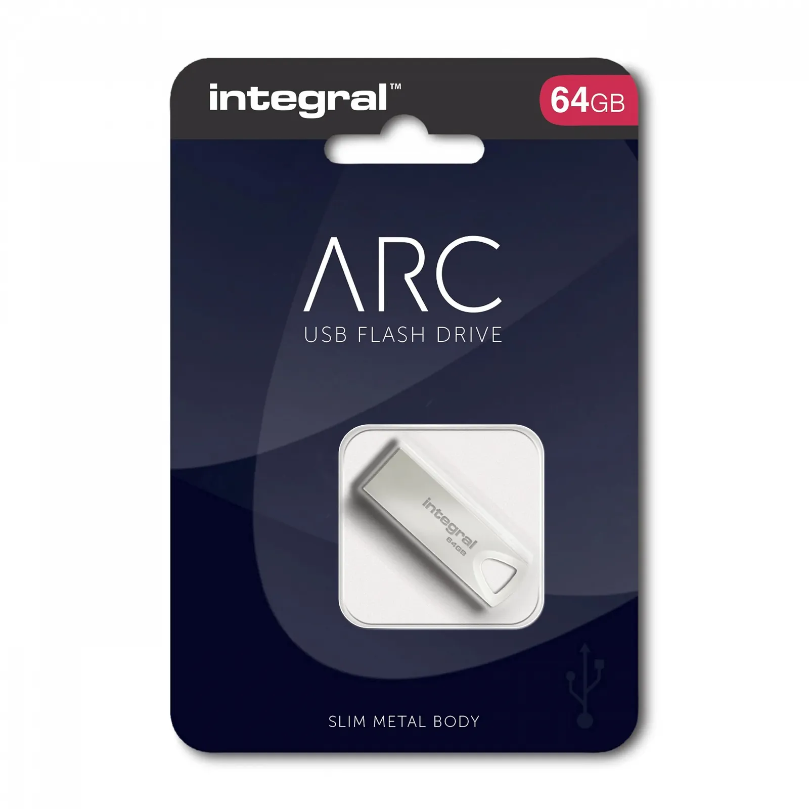 USB накопичувач Integral Arc 64GB USB 2.0 Metal Case, фото №7