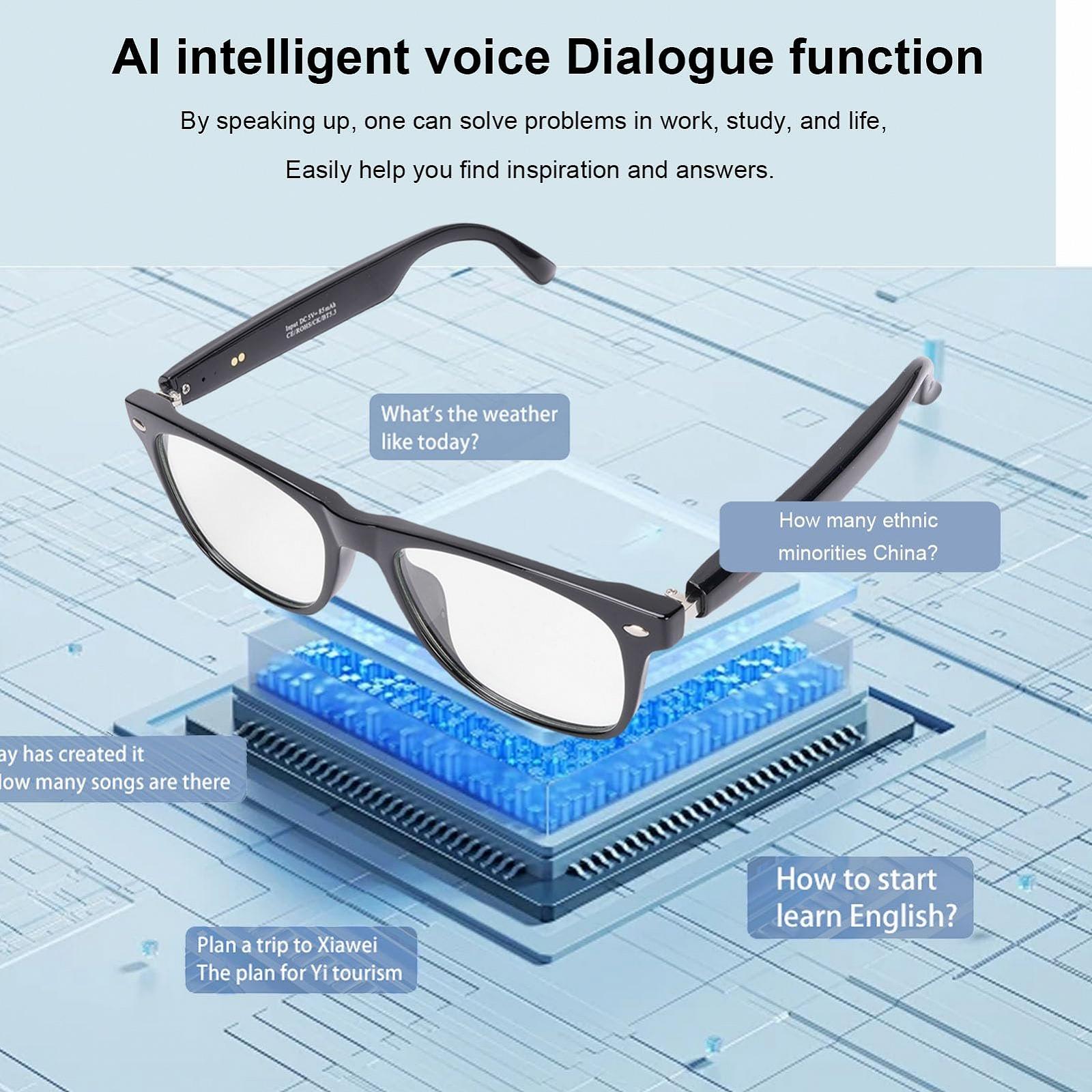 Розумні окуляри AI 144 мови Переклад в реальному часі Bluetooth 5.4, фото №5
