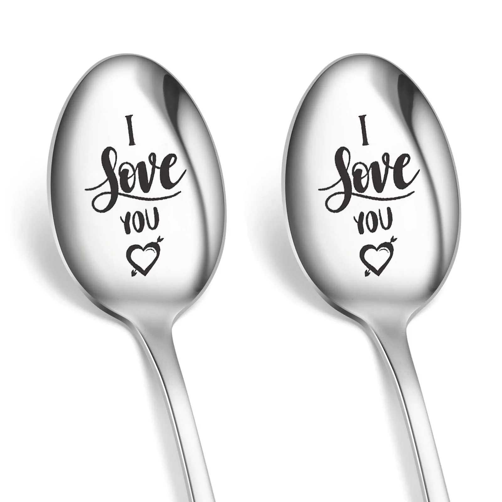 Ложки для кави з гравіюванням (набір 2 шт.) Love Spoons, фото №1