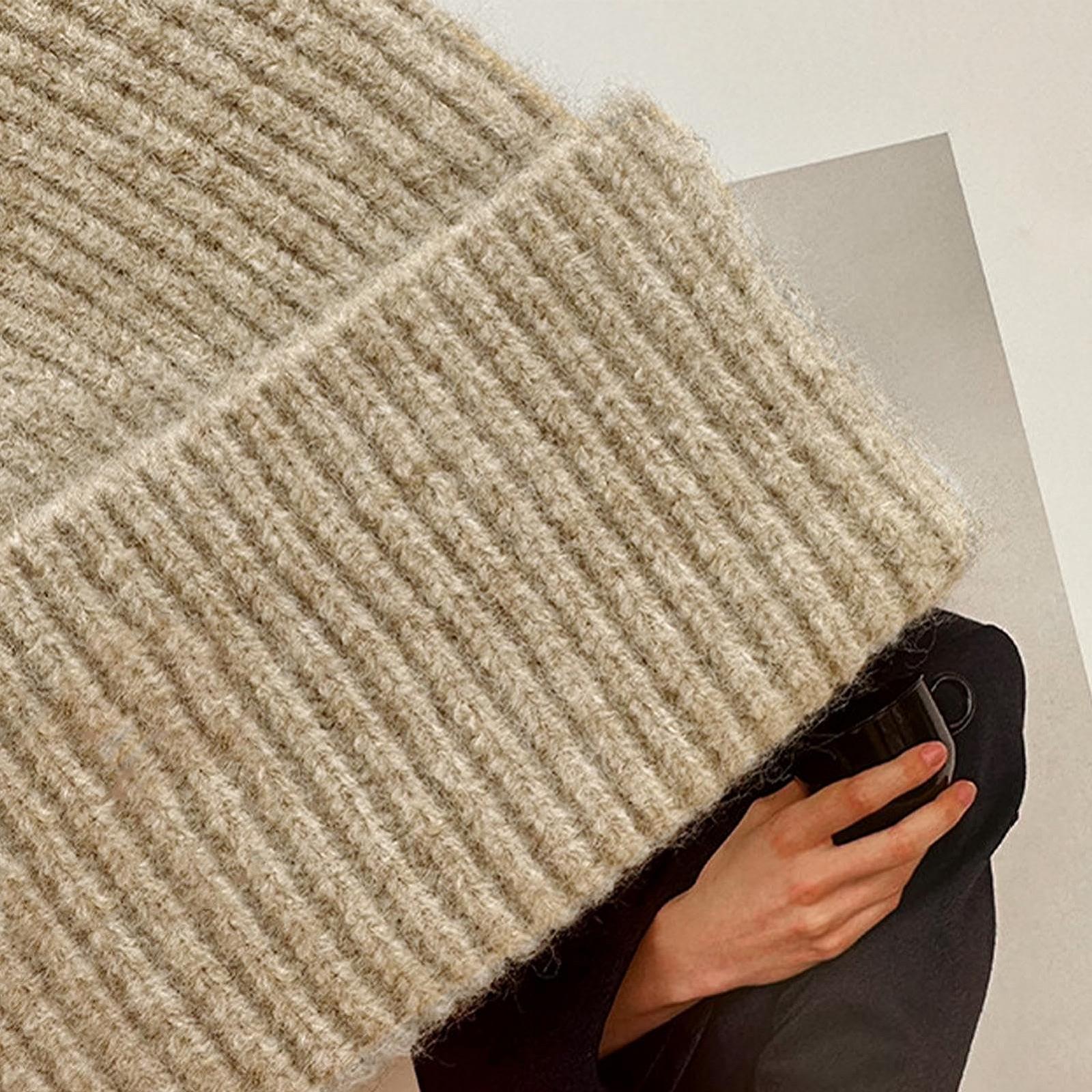 Шапка-бини с кошачьими ушками Mivceklw, вязаная, фото №6