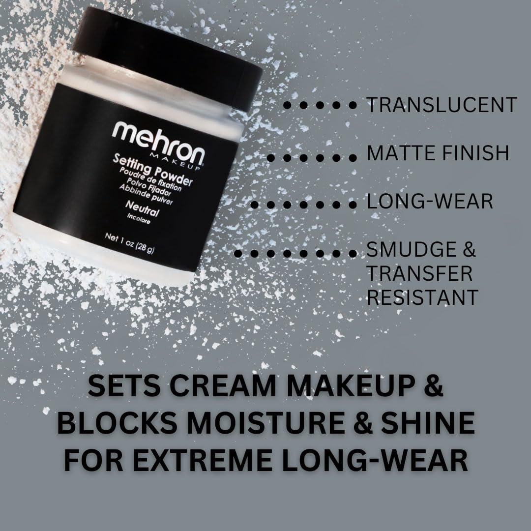 пудра Mehron UltraFine Setting Powder Neutral, фото №3