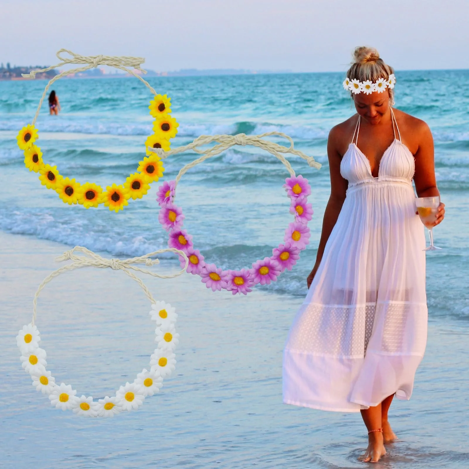 Вінок зі штучних квітів, фото №6